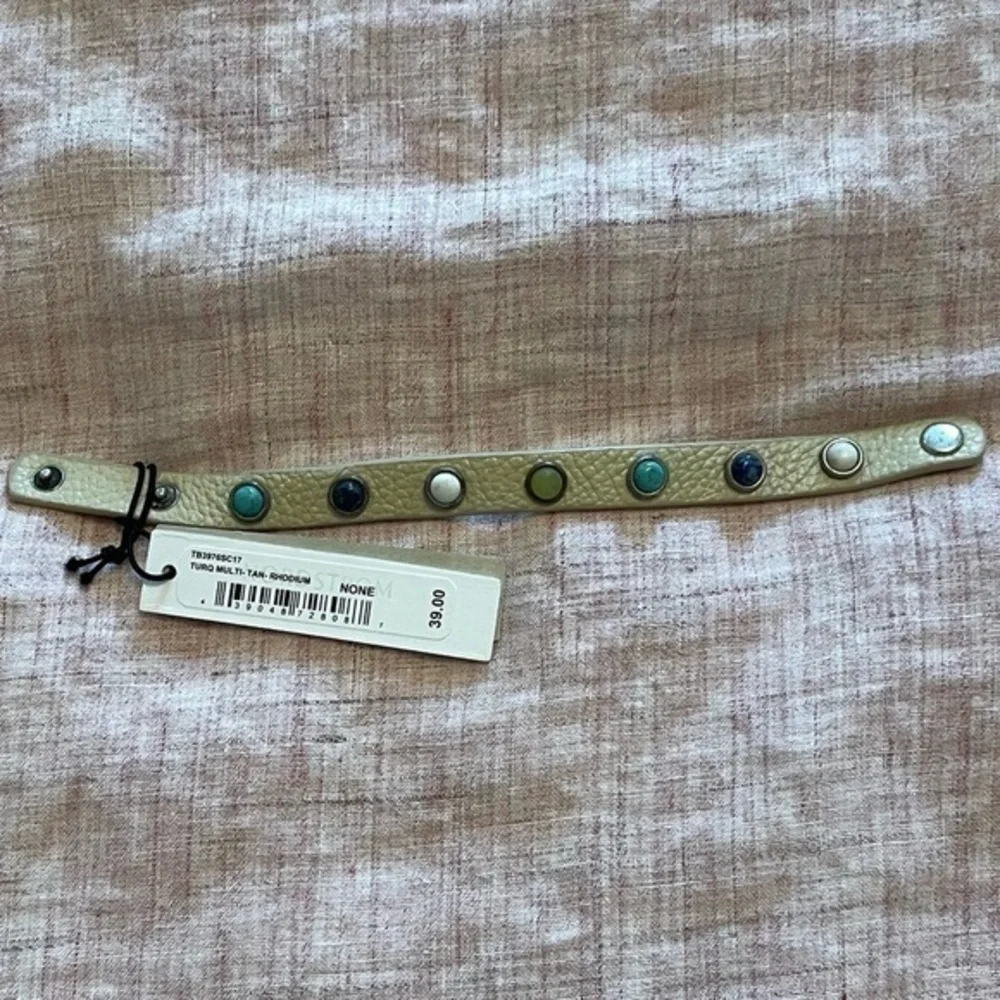 Treasure & Bond Nordstrom Adjustable Stone and Leather Bracelet